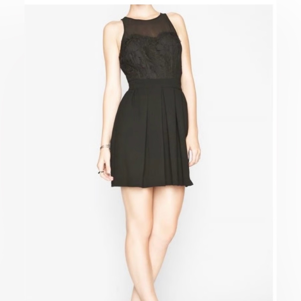 BCBGeneration Black Lace Mini Dress